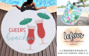 Cheers Beacher Round Beach Towel