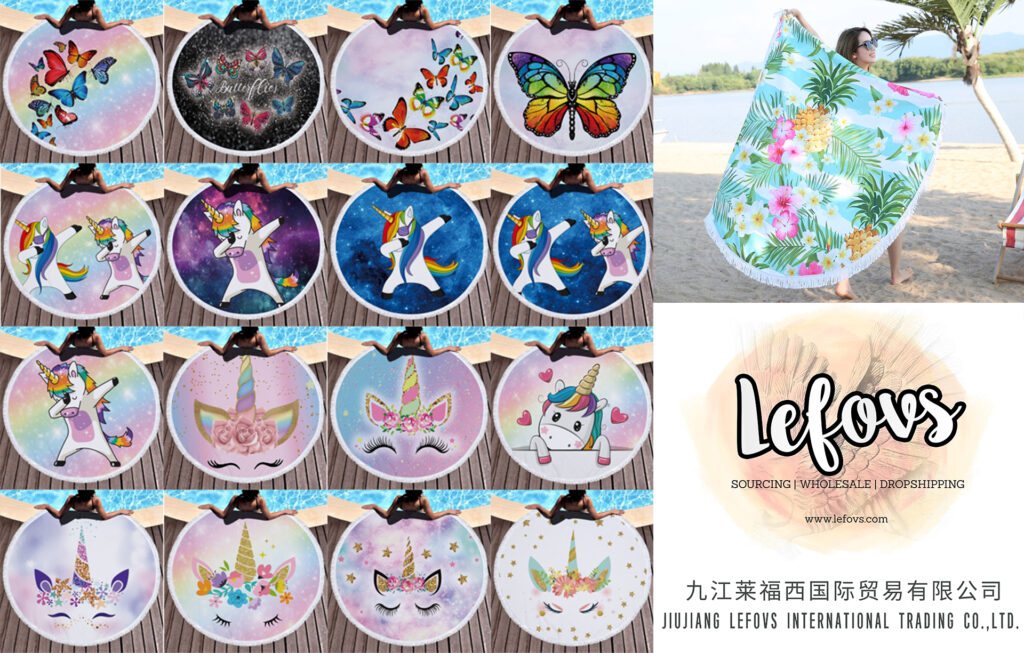Cute 3D Butterfly Unicorn Round Beach Towel 1 Cute 3D Butterfly Unicorn Round Beach Towel For Boy and Girls (22)
