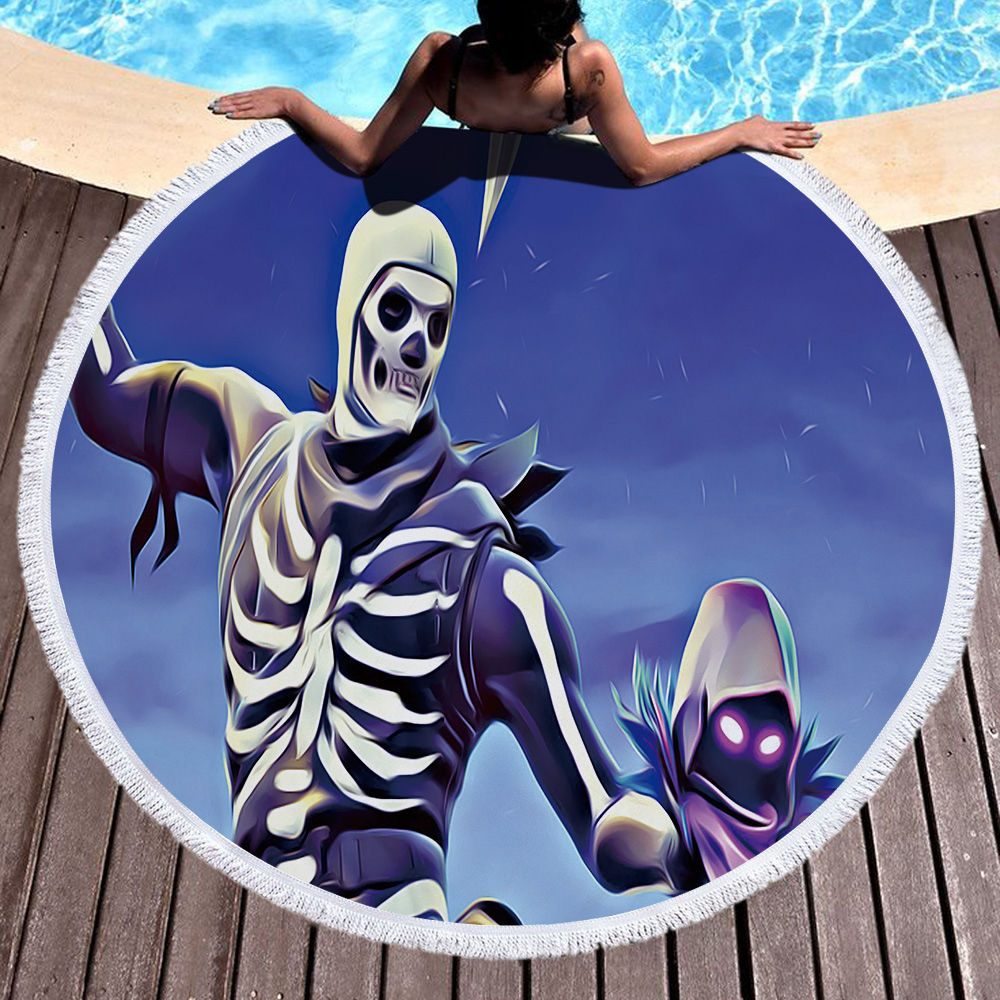 Fortnite Games Round Beach Towel 1