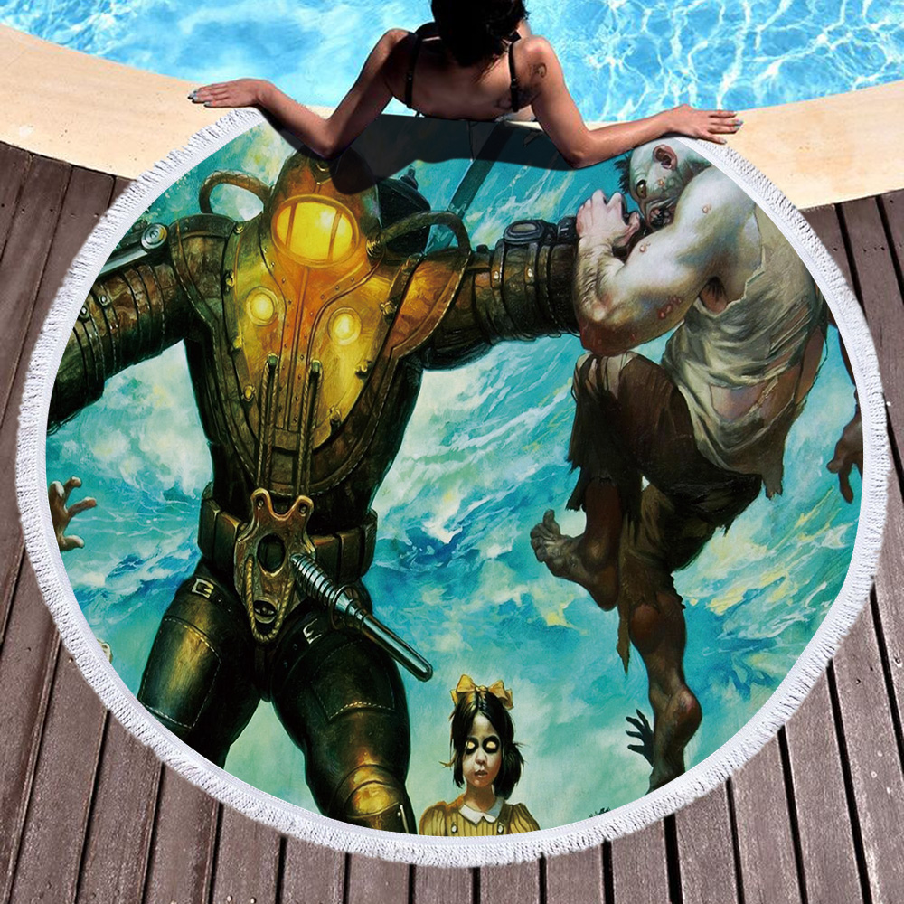 Fortnite Games Round Beach Towel 13