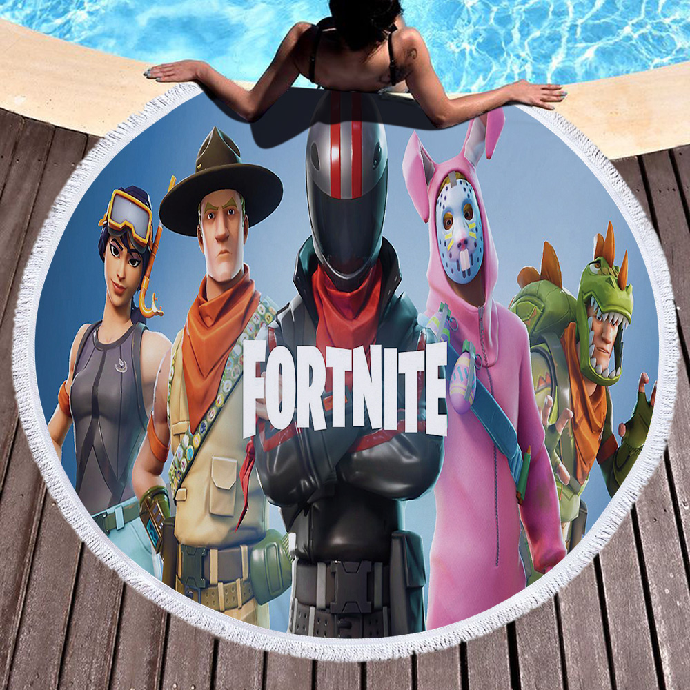 Fortnite Games Round Beach Towel 19