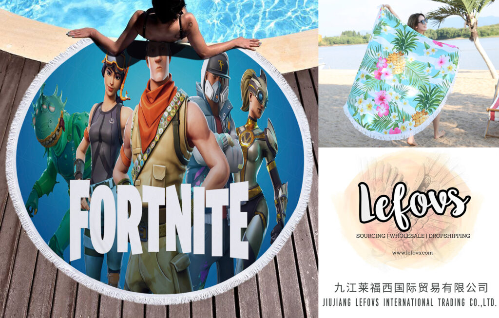 Fortnite Games Round Beach Towel (21)