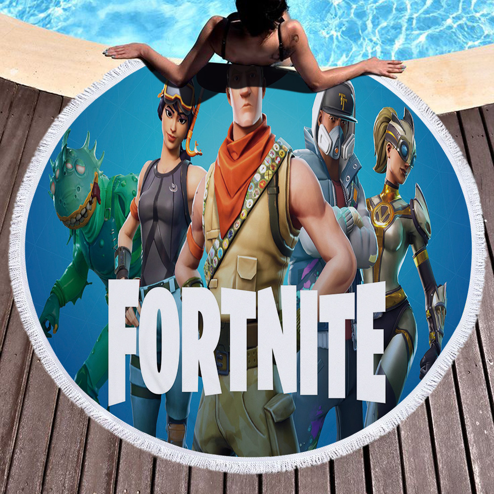 Fortnite Games Round Beach Towel 21