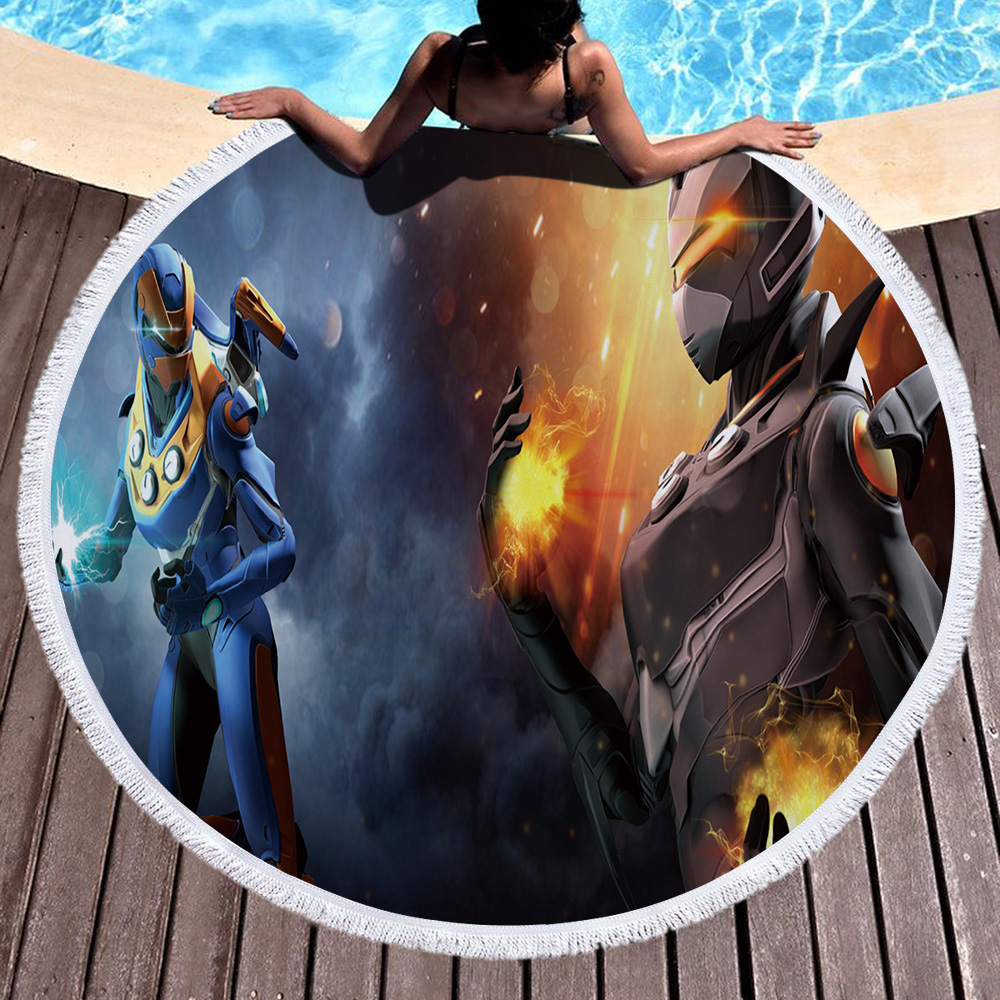 Fortnite Games Round Beach Towel 37