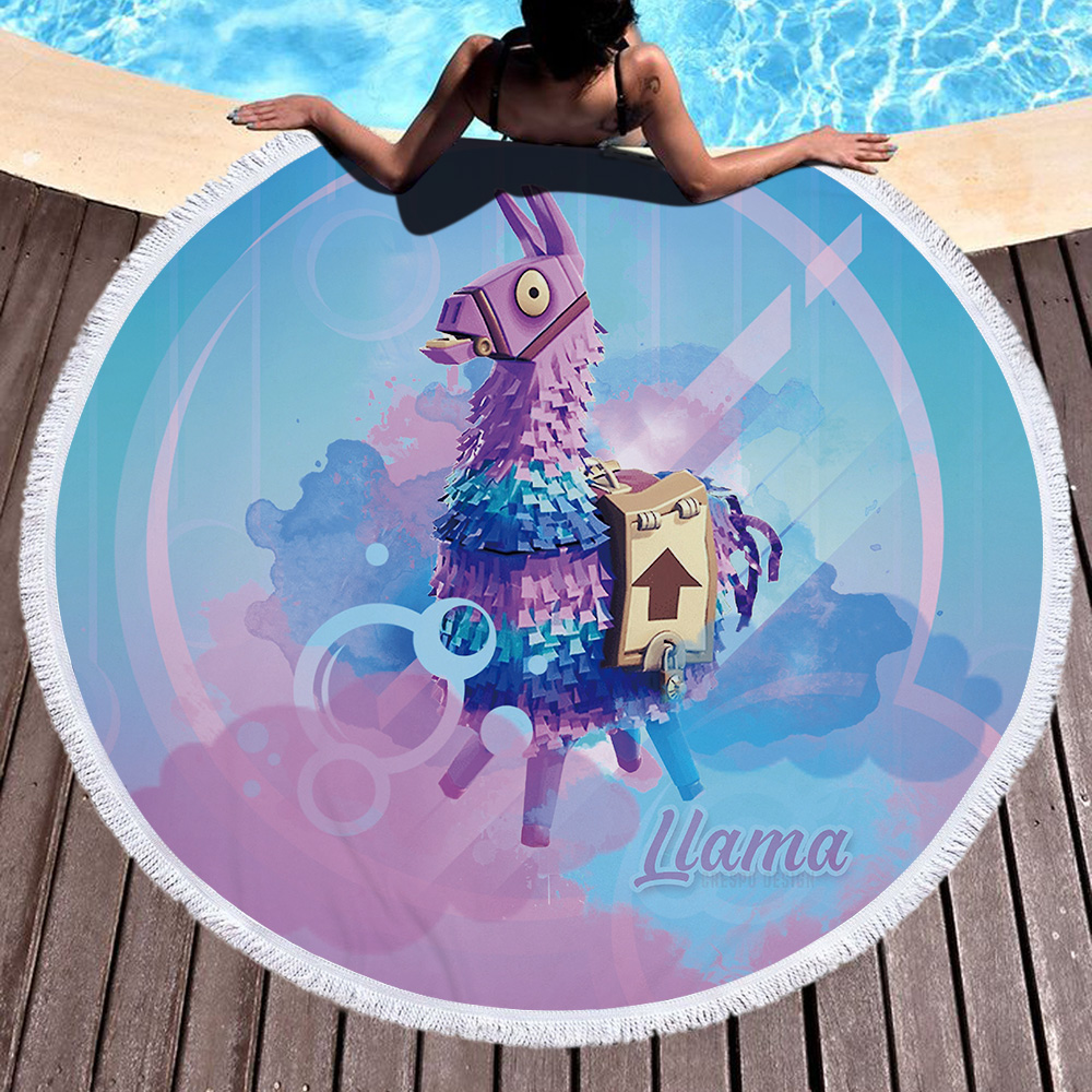 Fortnite Games Round Beach Towel 38