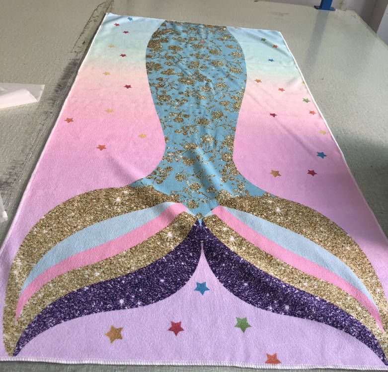 Lefovs Rectangle Microfiber Beach Towel Material photo 3