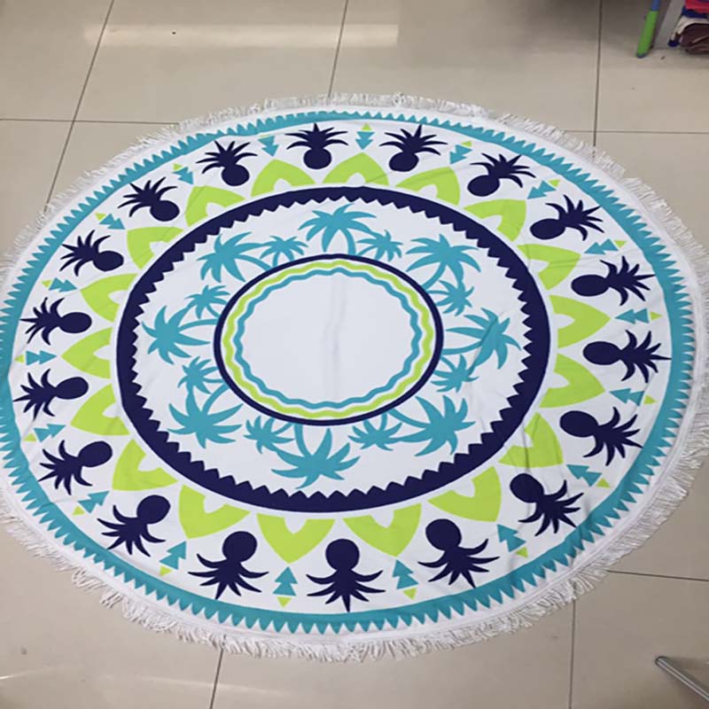 round beach towel