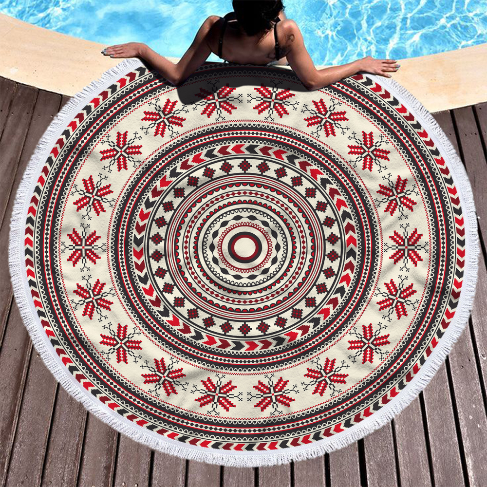 Mandala Round Beach Towels 11