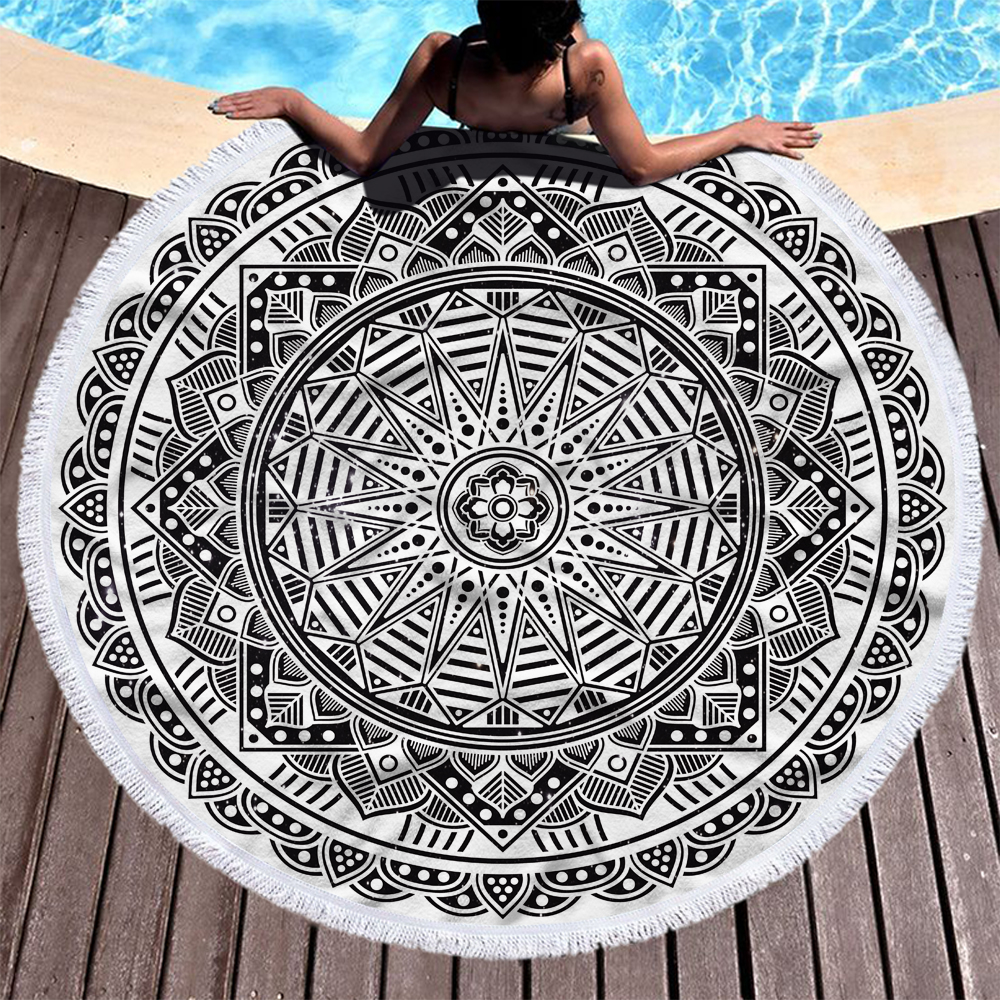 Mandala Round Beach Towels 5