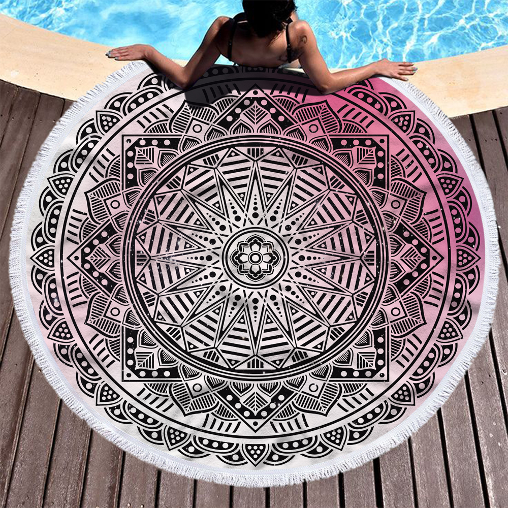 Mandala Round Beach Towels 6