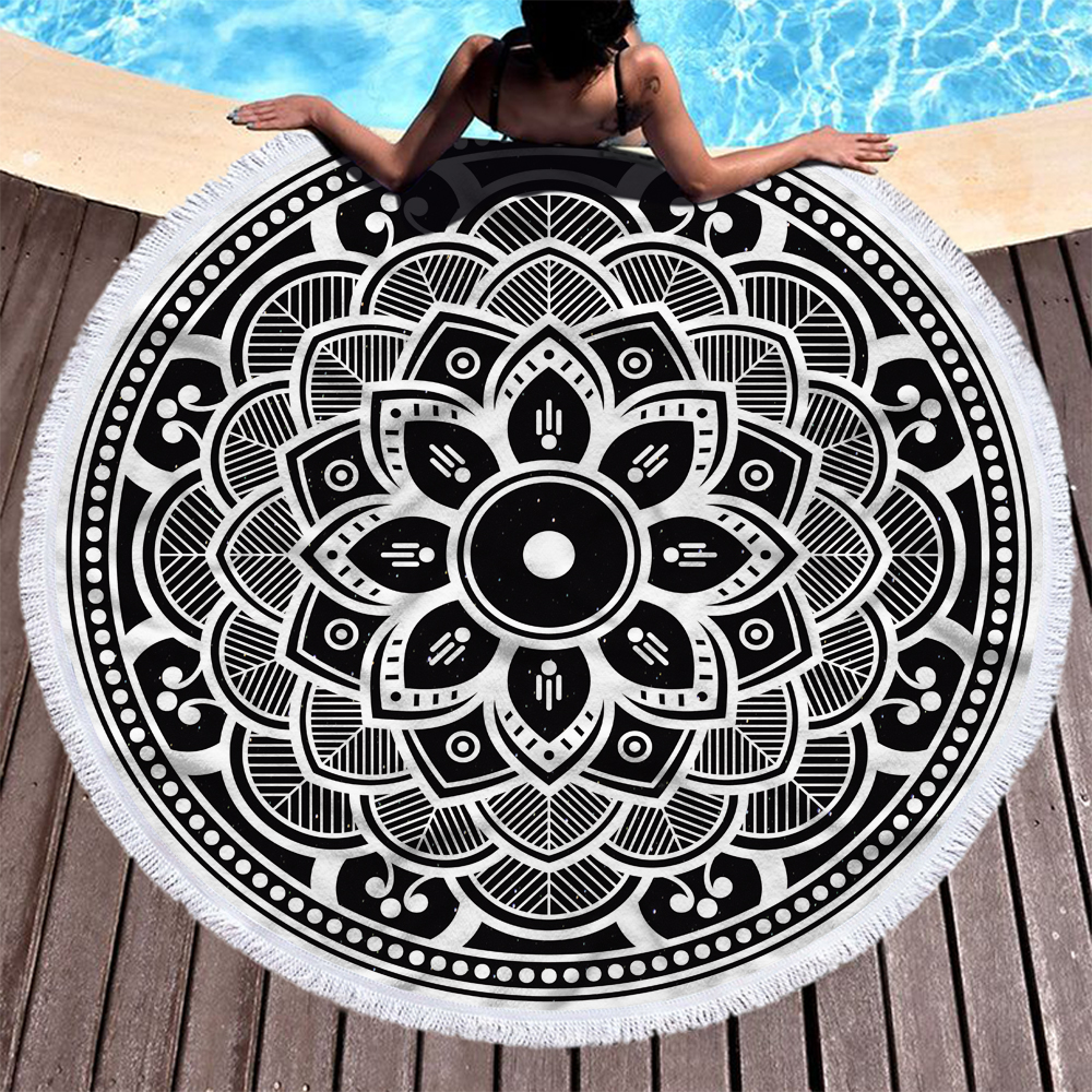 Mandala Round Beach Towels 8