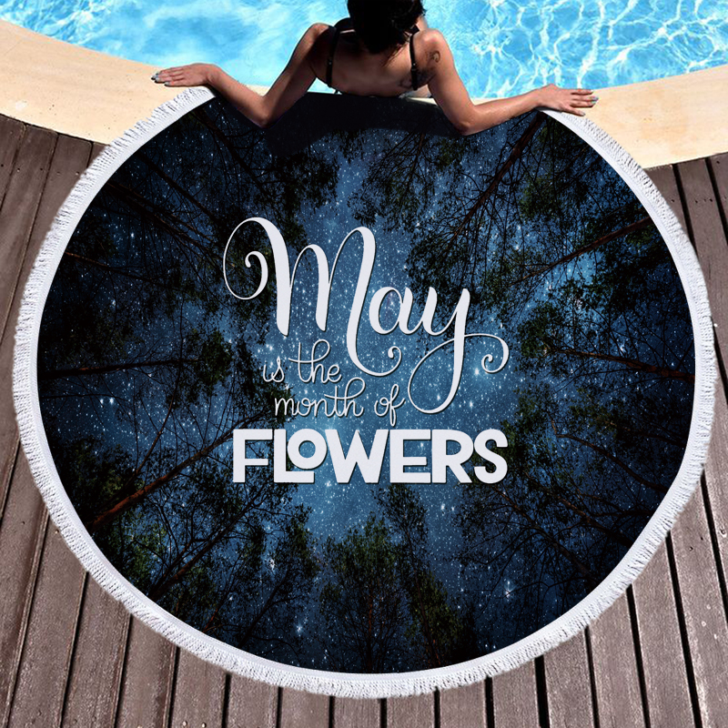 Nice Sentence Round Beach Towel 21 Nice Sentence Round Beach Towels 14
