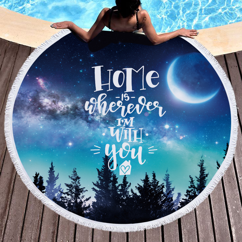 Nice Sentence Round Beach Towel 12 Nice Sentence Round Beach Towels 5