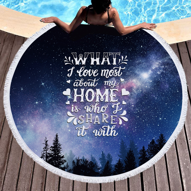Nice Sentence Round Beach Towel 14 Nice Sentence Round Beach Towels 7