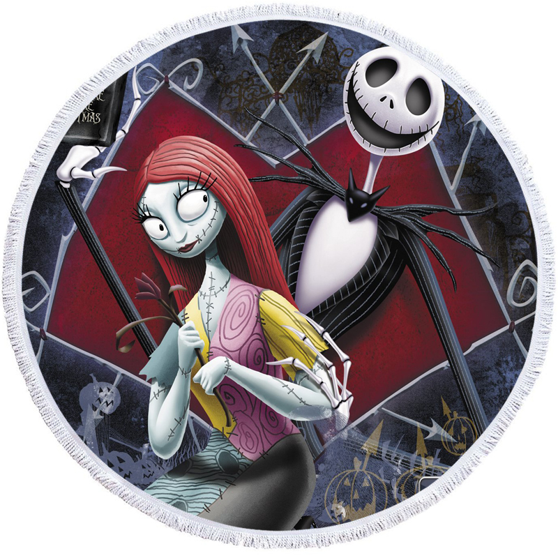 Nightmare Before Christmas Round Beach Towel 11 Nightmare Before Christmas Round Beach Towel 10