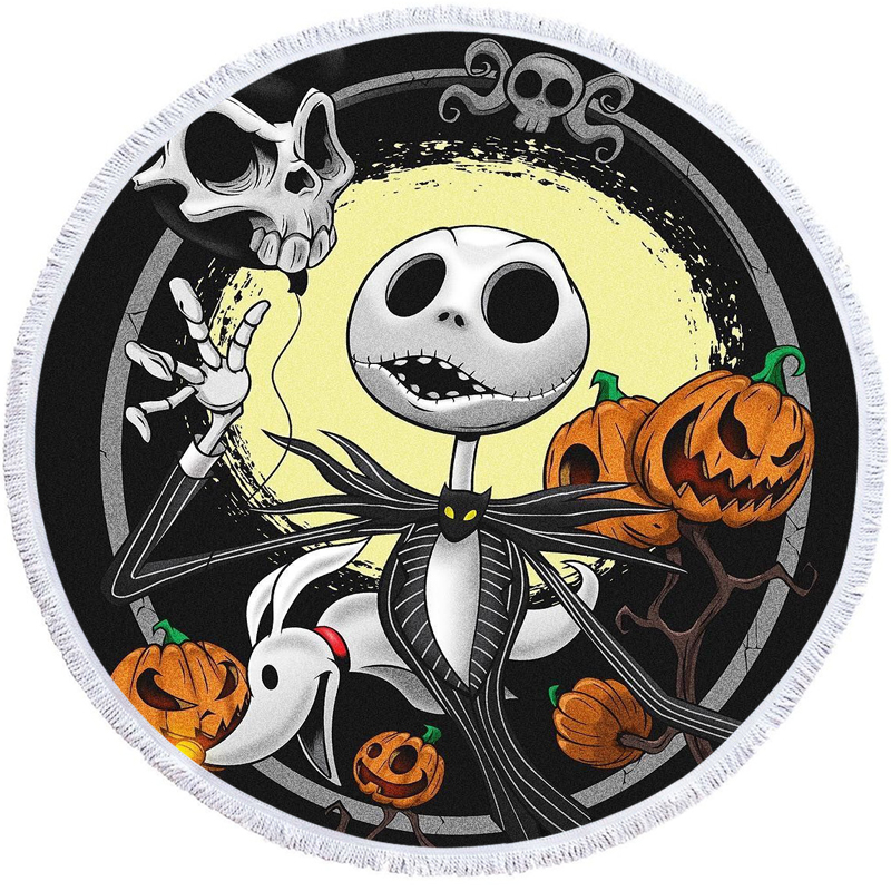 Nightmare Before Christmas Round Beach Towel 12 Nightmare Before Christmas Round Beach Towel 11