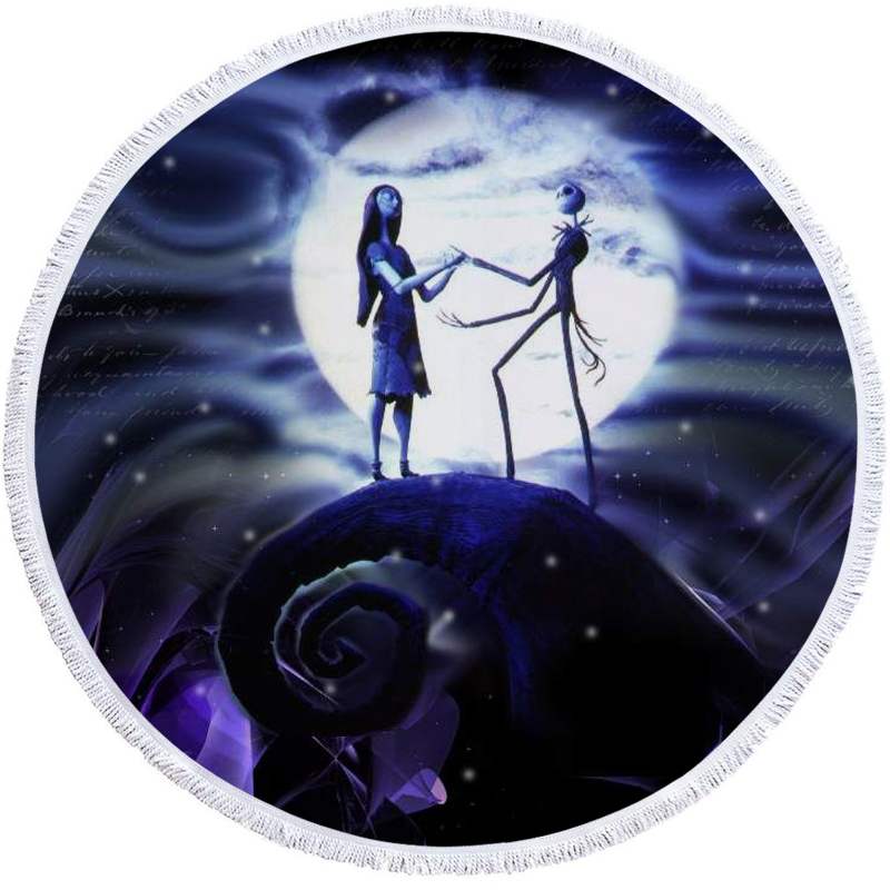 Nightmare Before Christmas Round Beach Towel 15 Nightmare Before Christmas Round Beach Towel 14