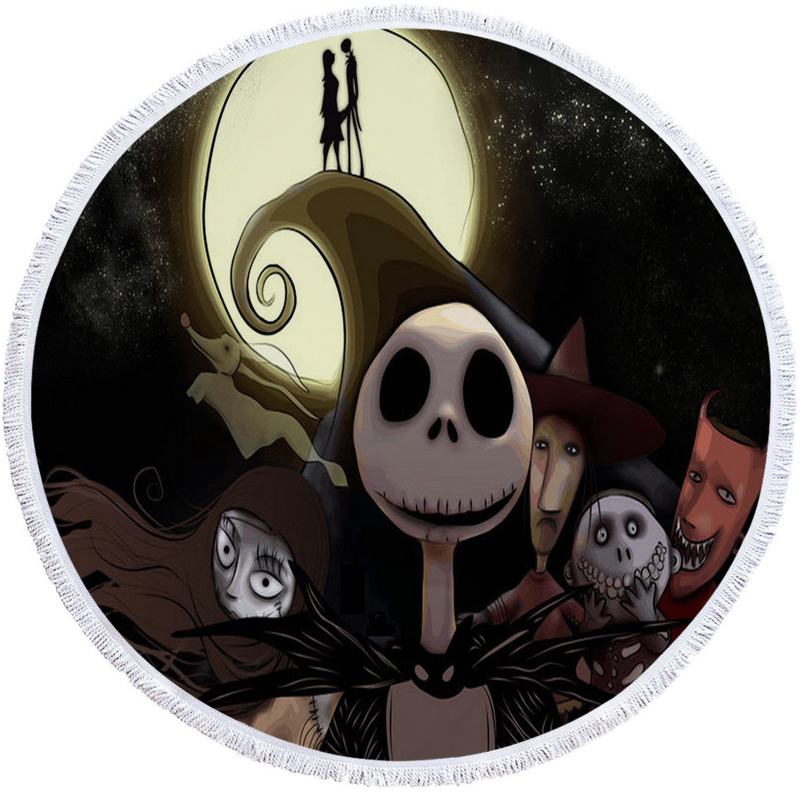 Nightmare Before Christmas Round Beach Towel 16 Nightmare Before Christmas Round Beach Towel 15