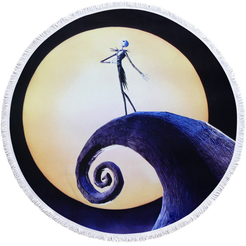 Nightmare Before Christmas Round Beach Towel 8 Nightmare Before Christmas Round Beach Towel 7