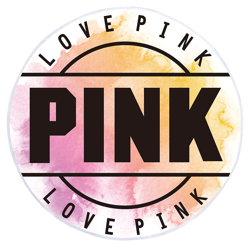PINK Round Beach Towels 10