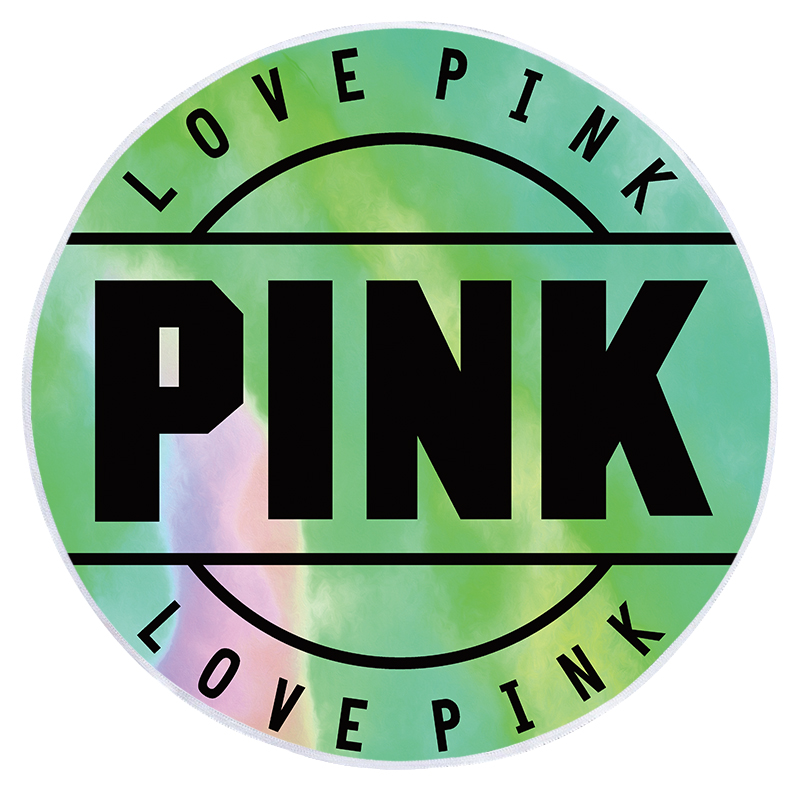PINK Round Beach Towels 5