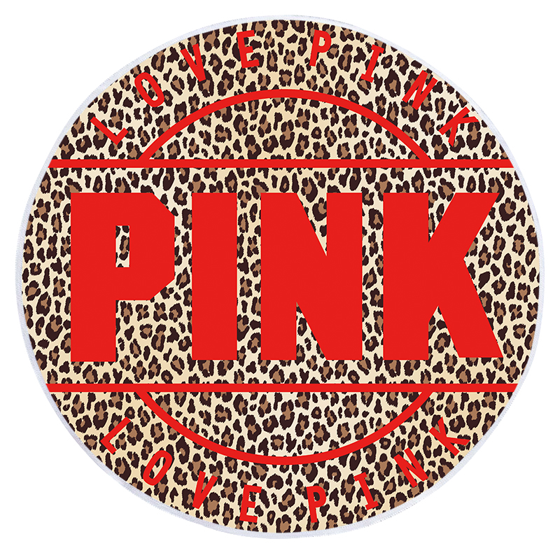 PINK Round Beach Towels 6