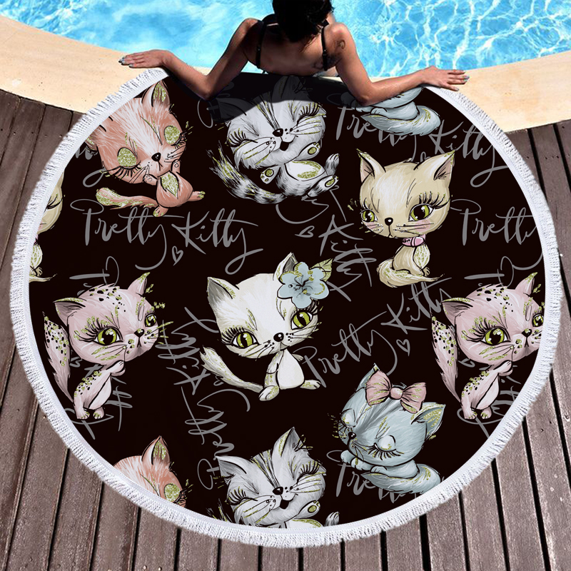 Pitbull Pug Chihuahua Dog Round Beach Towel 8 Pitbull Pug Chihuahua Dog Round Beach Towel 7