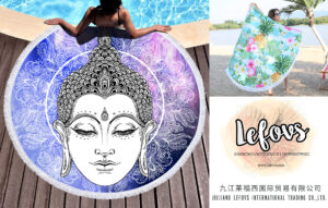 Religion Buddha Round Beach Towel (6)