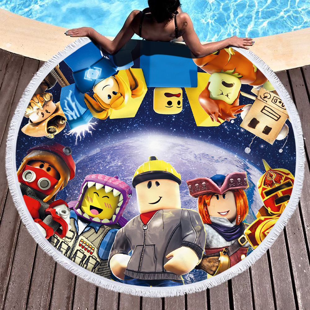 Roblox 60 Inches Round Beach Towel 12