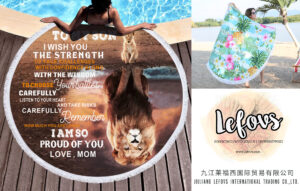 Round Beach Towel For My Son Daughter Friend Grandpa And Grandma (1)