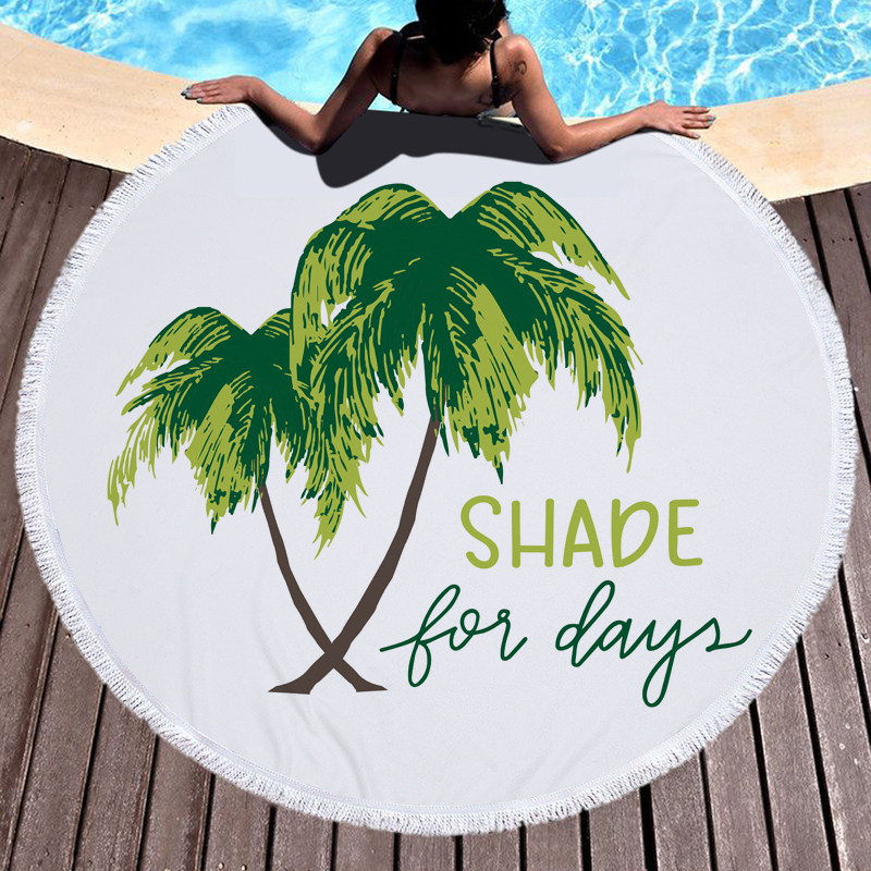 Shade for Days Round Beach Towel