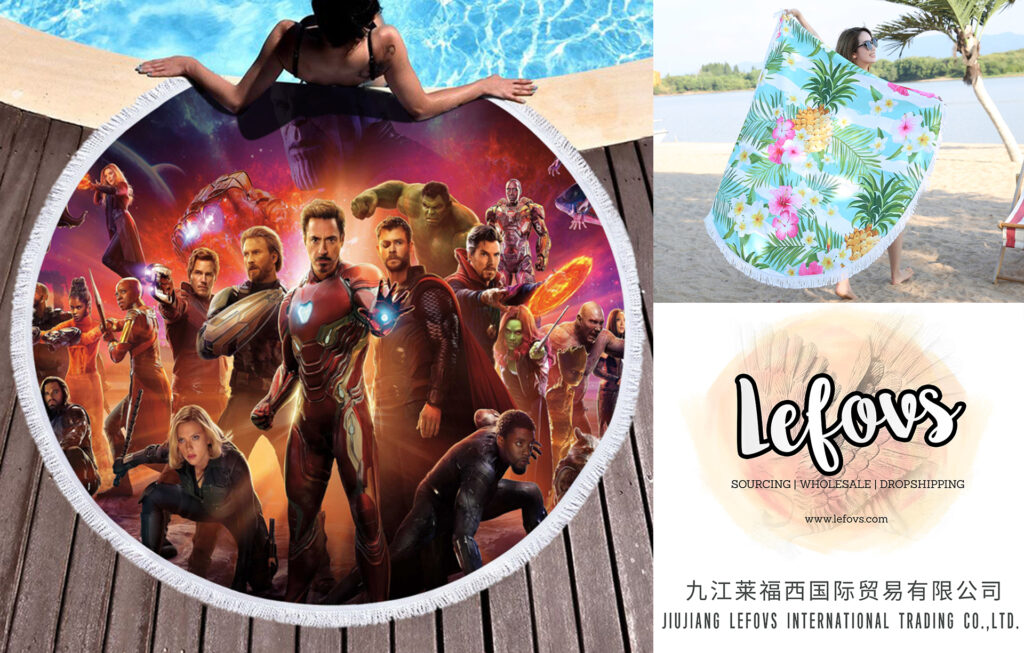The Avengers Movie Round Beach Towel 1 The Avengers Movie Round Beach Towel (1)