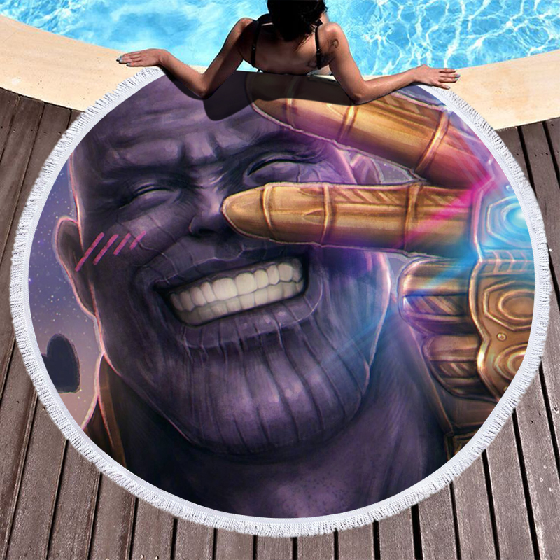 The Avengers Movie Round Beach Towel 16 The Avengers Movie Round Beach Towel 16