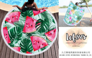 Watermelon Round Beach Towel (4)