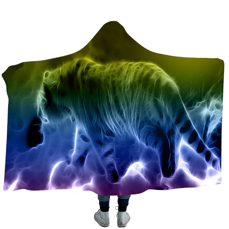 3D Tiger Hooded Blanket - 11