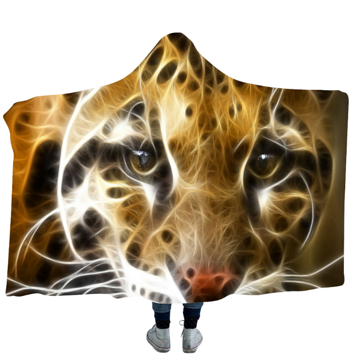 3D Tiger Hooded Blanket - 12