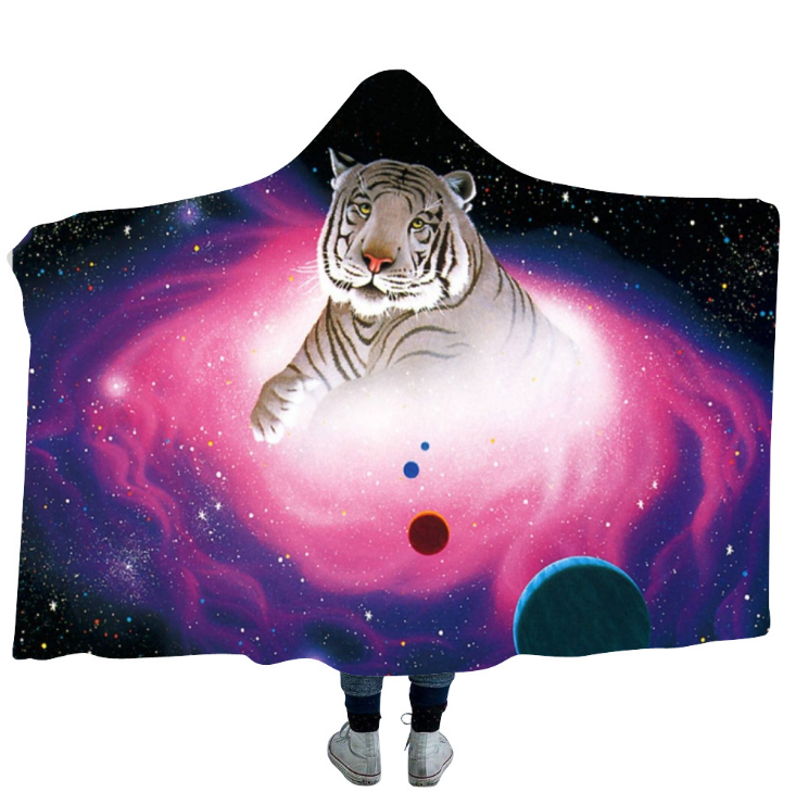 3D Tiger Hooded Blanket - 5