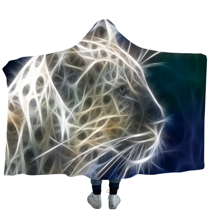 3D Tiger Hooded Blanket - 6