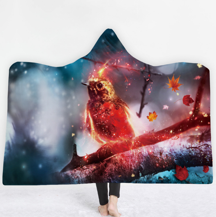 High Quality 19 Designs 3D Wolf Hooded Blanket 8 3D wolf blanket 7