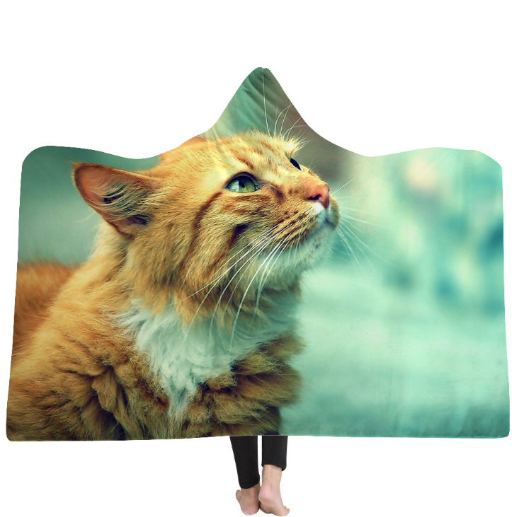 Animal Printed hooded blanket 11