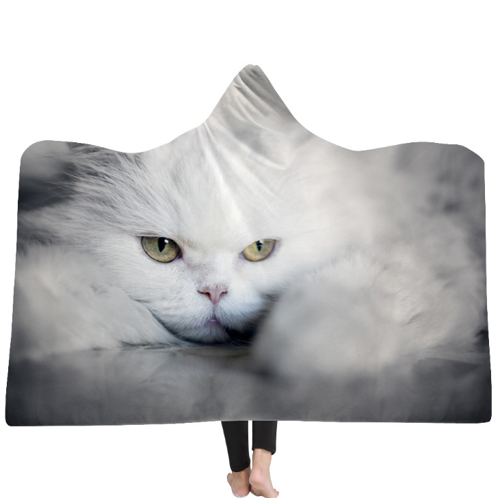 Animal Printed hooded blanket 19