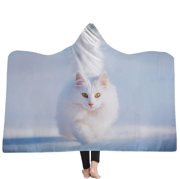 Animal Printed hooded blanket 7