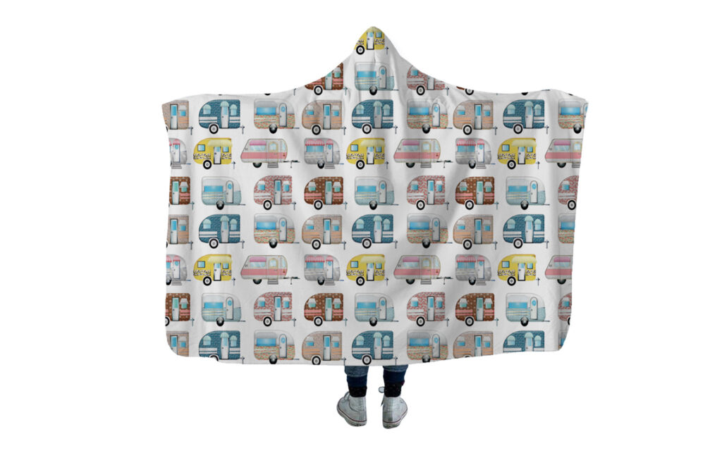 Camping Cars hooded blanket (14)
