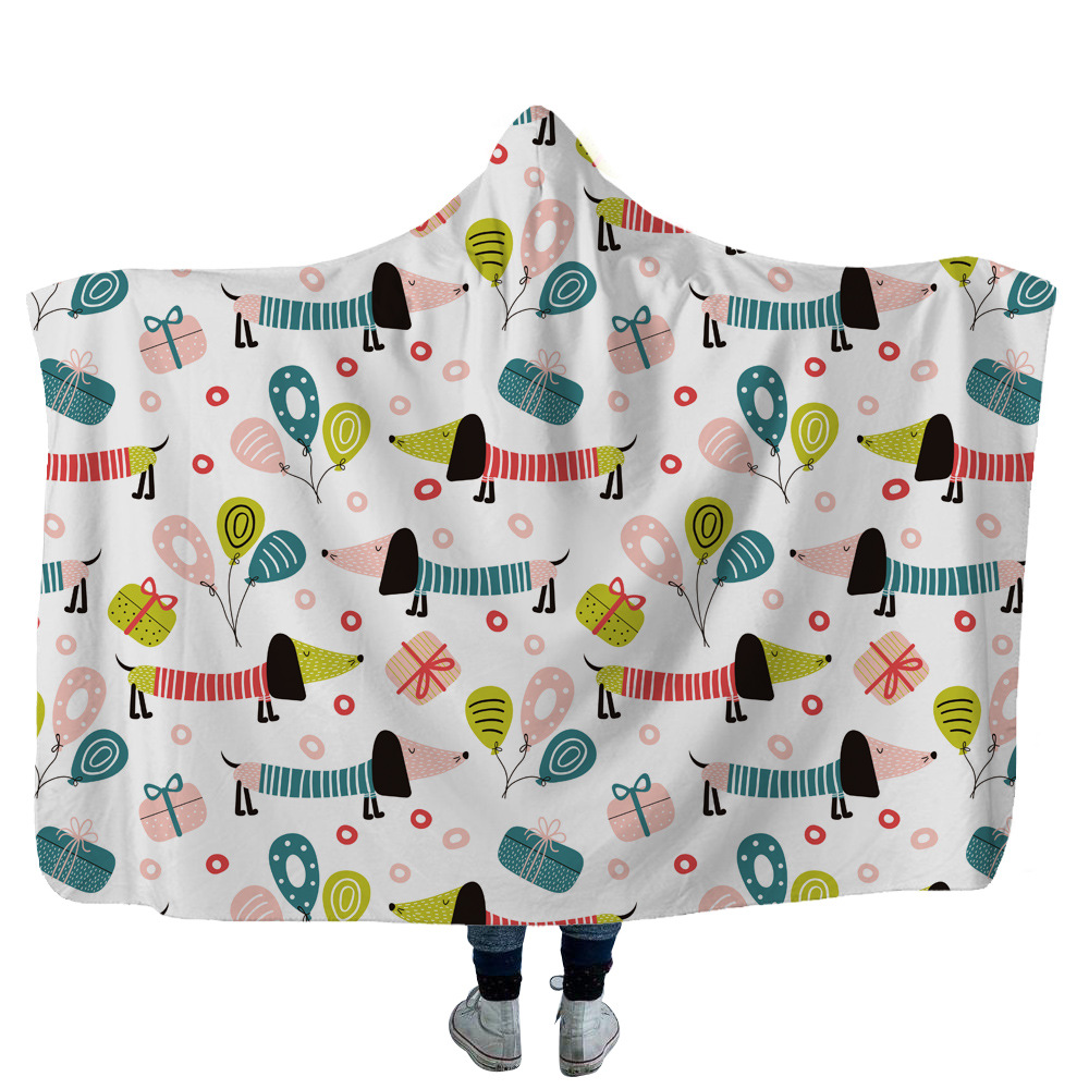 High Quality 22 Dachshund Hooded Blanket 12 Dachshund Hooded Blanket 11