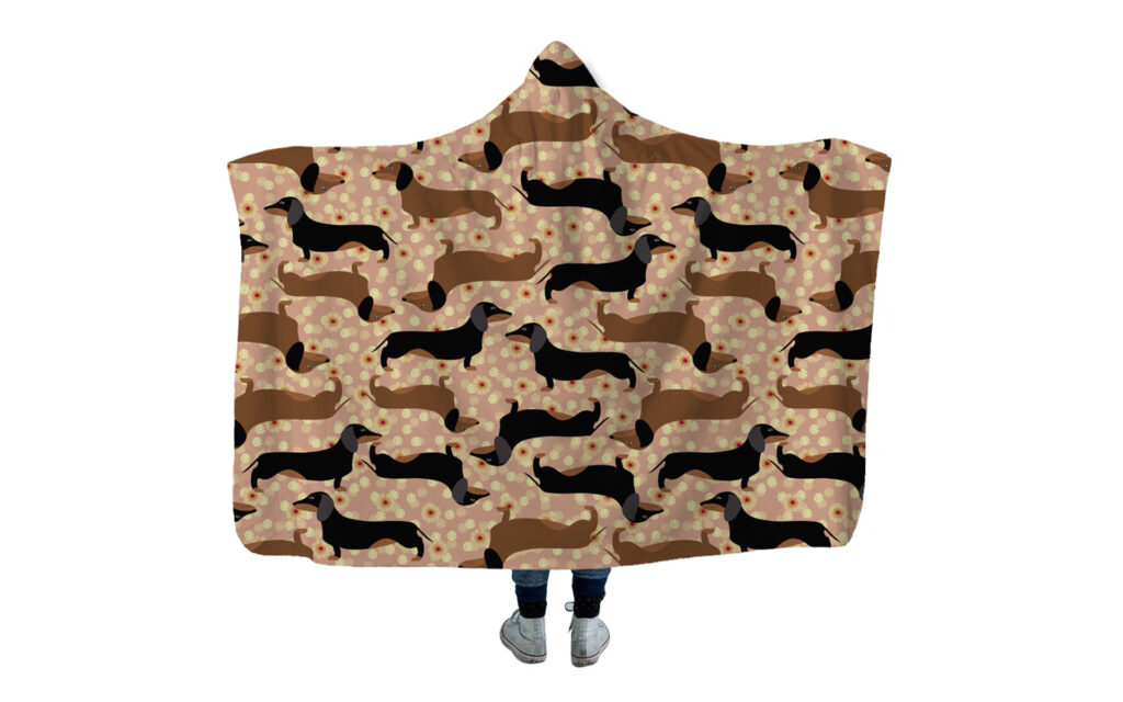 High Quality 22 Dachshund Hooded Blanket 1 Dachshund Hooded Blanket (12)