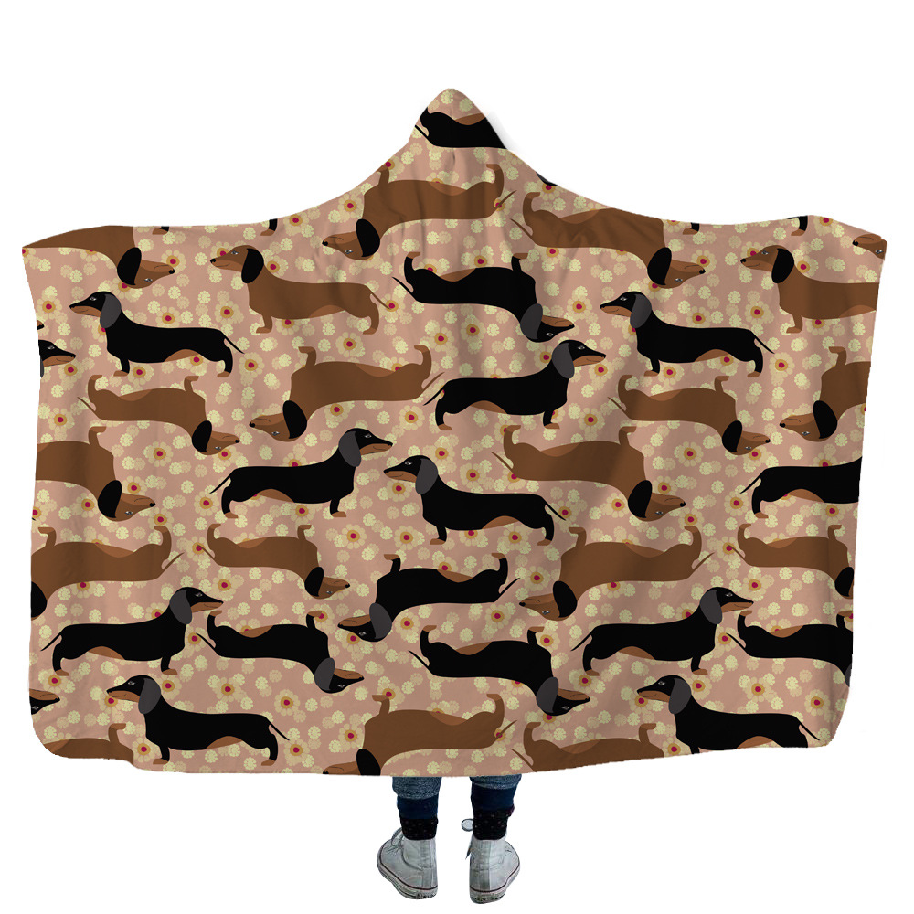 High Quality 22 Dachshund Hooded Blanket 13 Dachshund Hooded Blanket 12