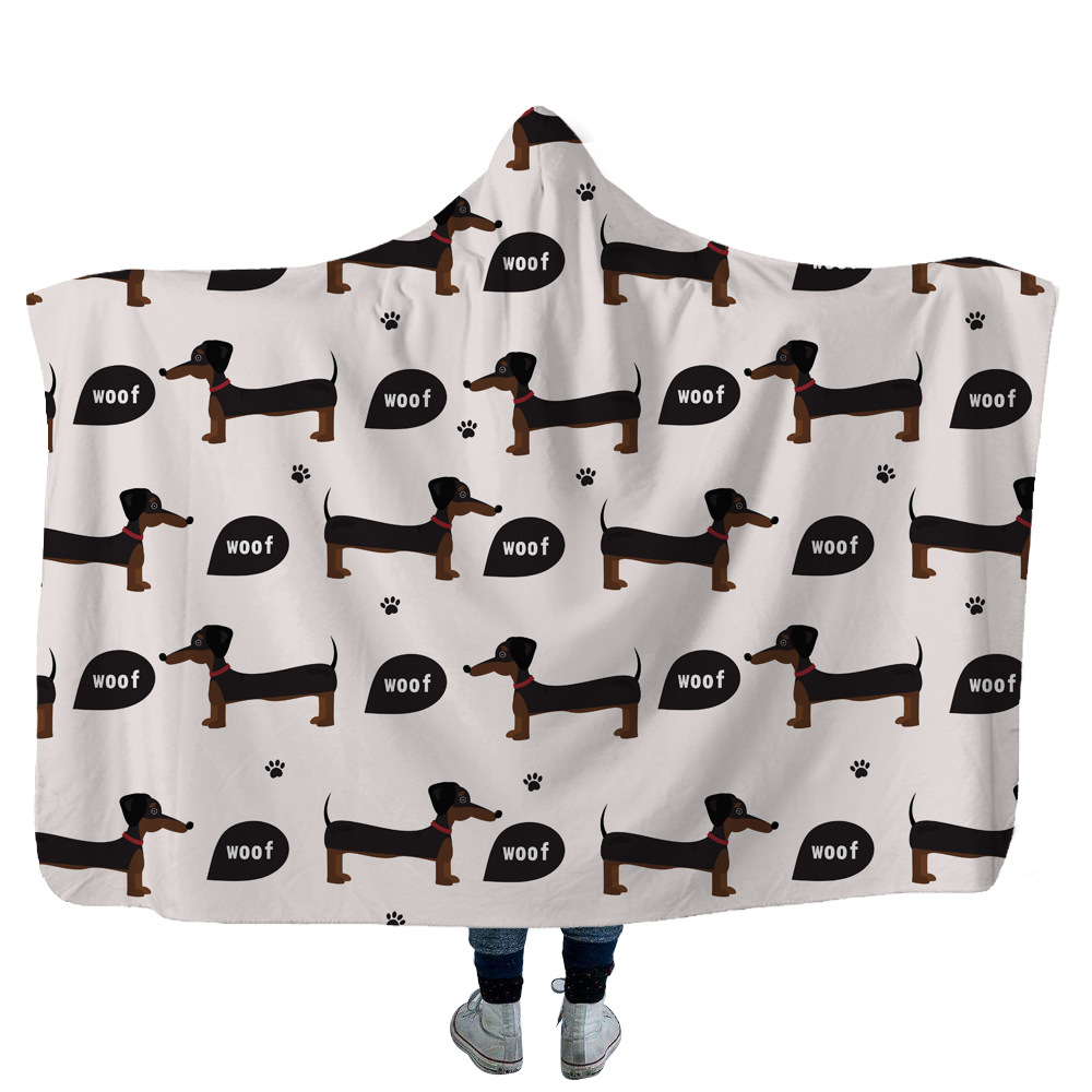 High Quality 22 Dachshund Hooded Blanket 15 Dachshund Hooded Blanket 14