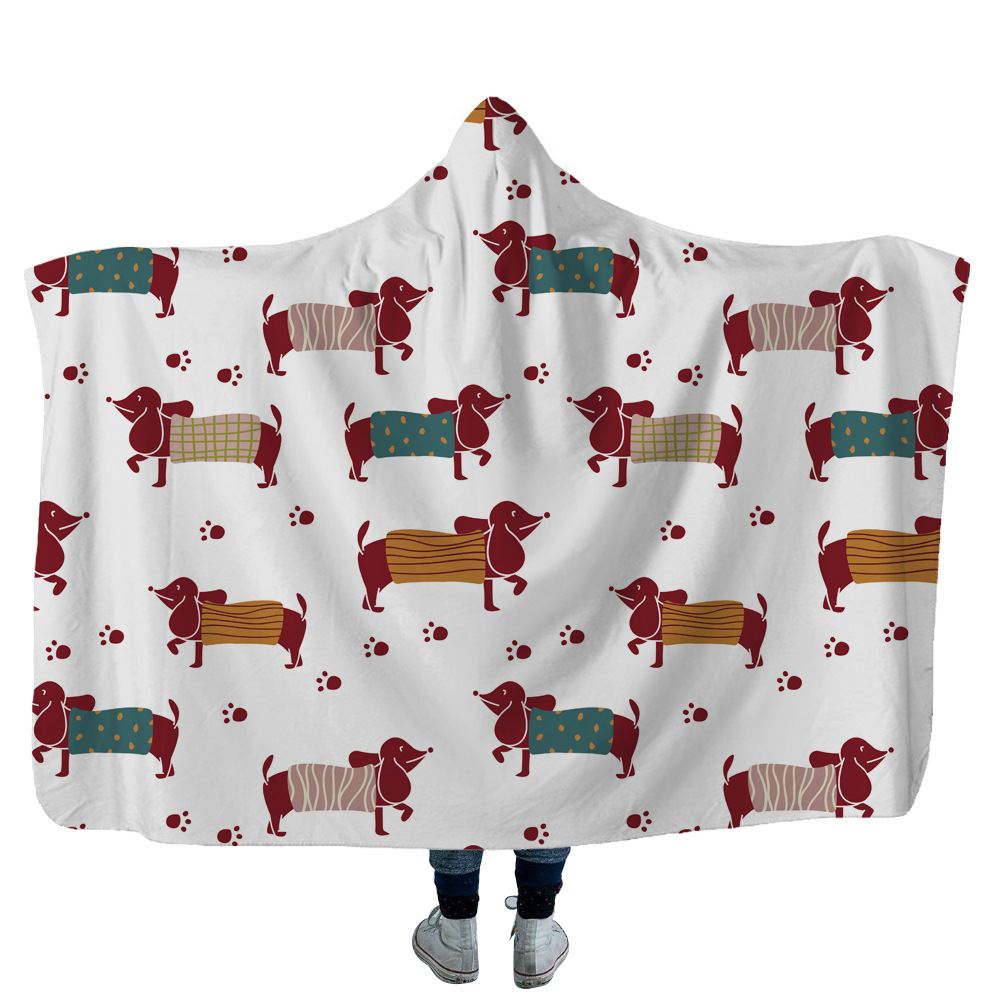 High Quality 22 Dachshund Hooded Blanket 17 Dachshund Hooded Blanket 16