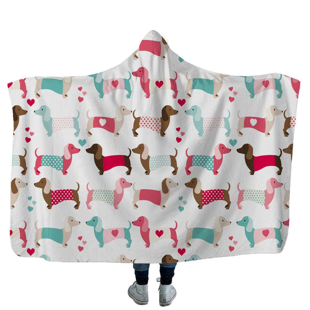 High Quality 22 Dachshund Hooded Blanket 3 Dachshund Hooded Blanket 2