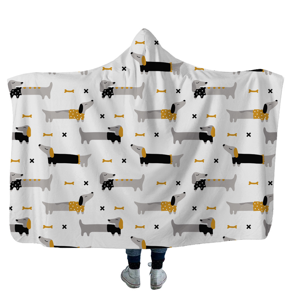 High Quality 22 Dachshund Hooded Blanket 21 Dachshund Hooded Blanket 20